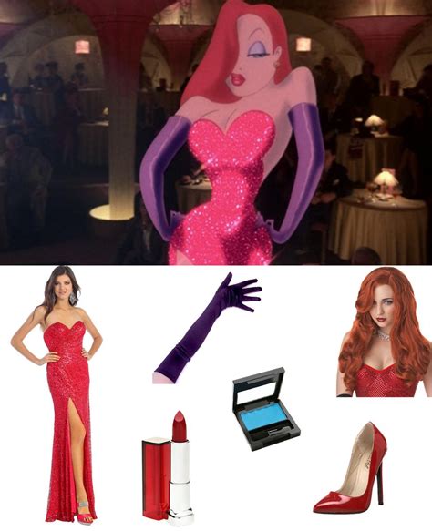 jessica rabbit dress up|TRANSFORMATION: JESSICA RABBIT *diy costume* .